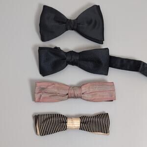 Vintage 1960's Bow Ties Lot of 4 Ormond Abstract Colored Squares